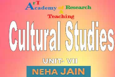 Cultural Studies-  Neha Jain Presentation
